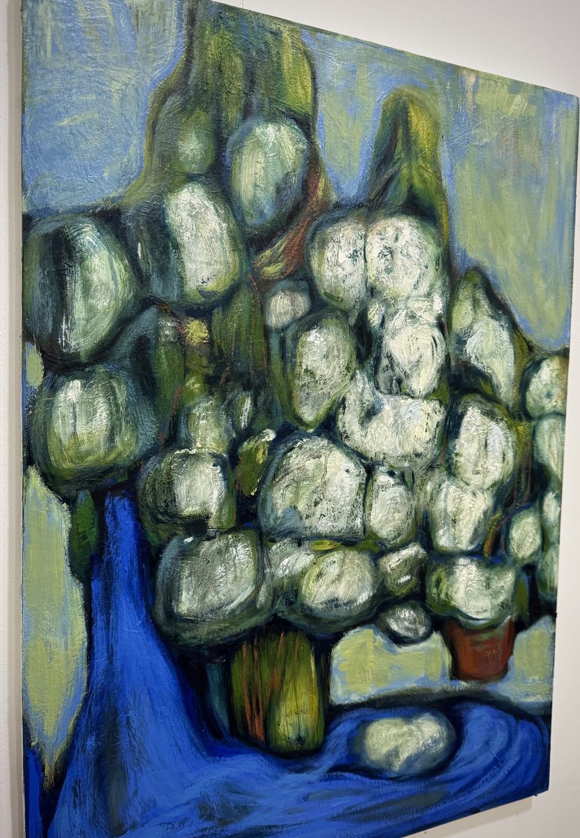 Impressionistic Botanical Oil Painting By Raffi Ghazaryan, 20 X 28",