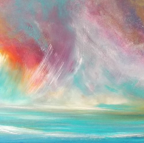 Colour Storm -  Seascape, PANORAMIC by Mel Graham