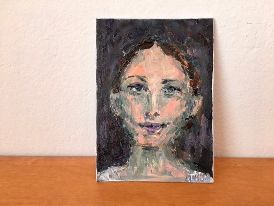 Portrait of a beautiful brunette