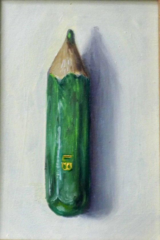 My Little Green Pencil (framed)