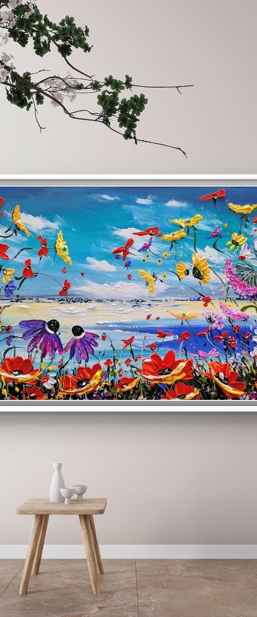 Flower chase by Evelina Vine