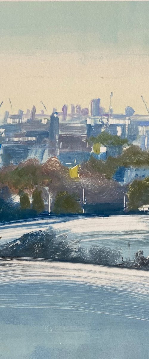 London From Parliament Hill, Winter by Rebecca Denton