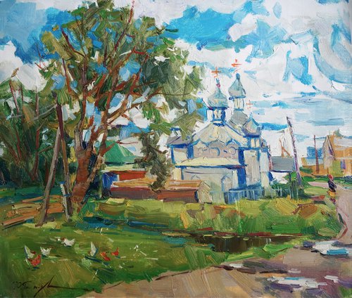 Church in Sherauty by Yuliia Pastukhova