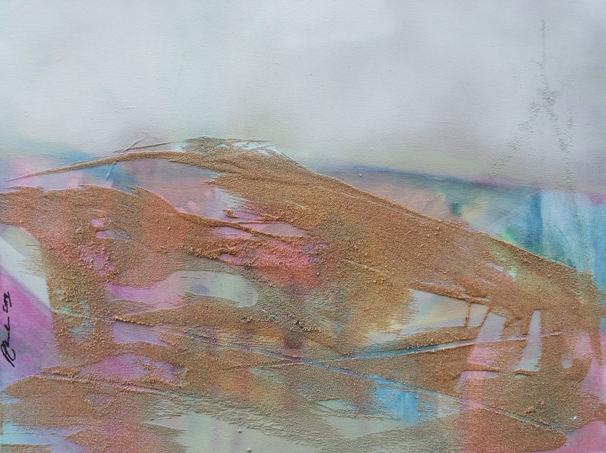 Pastel Abstract Landscape by paul edmondson