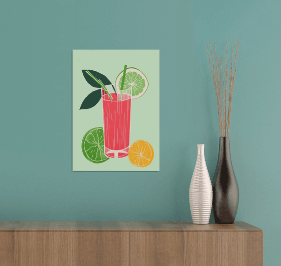 Still life with a cocktail