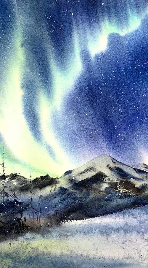 Aurora borealis #19 by Eugenia Gorbacheva