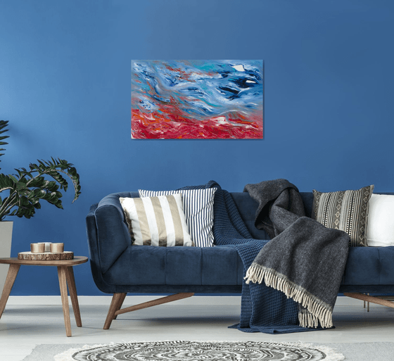 Restless calm II, 100x60 cm