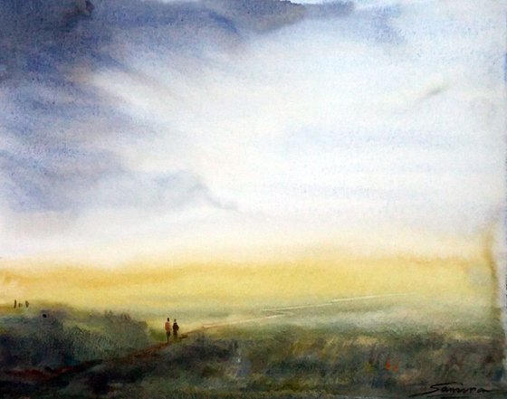 Before Storm - Watercolor Painting