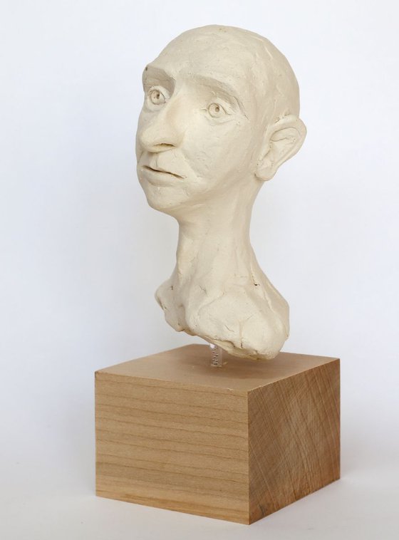 Vlad: ceramic portrait sculpture