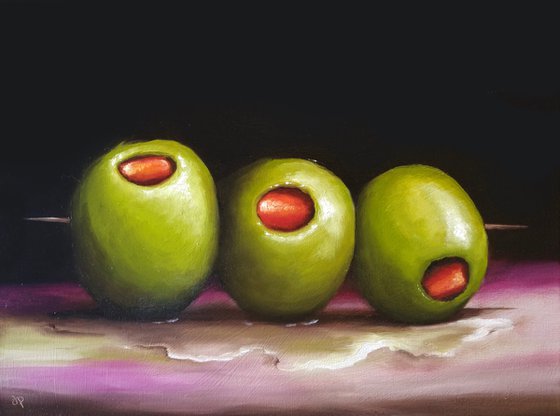 Green Olives  still life