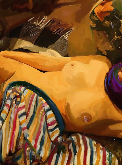 lying naked-La Maya desnuda by Alessandro Rossi