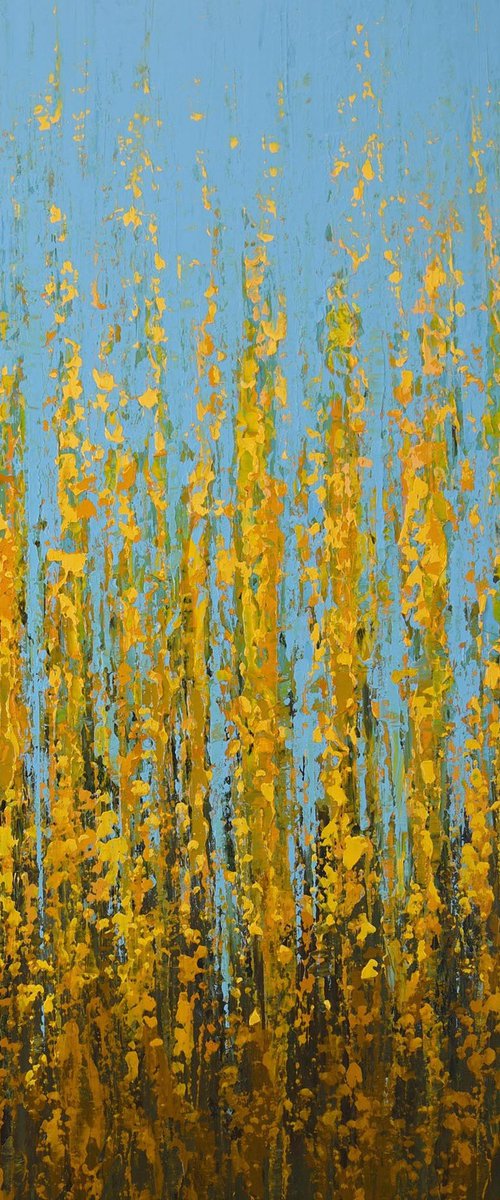 Golden Autumn - Color Field by Suzanne Vaughan