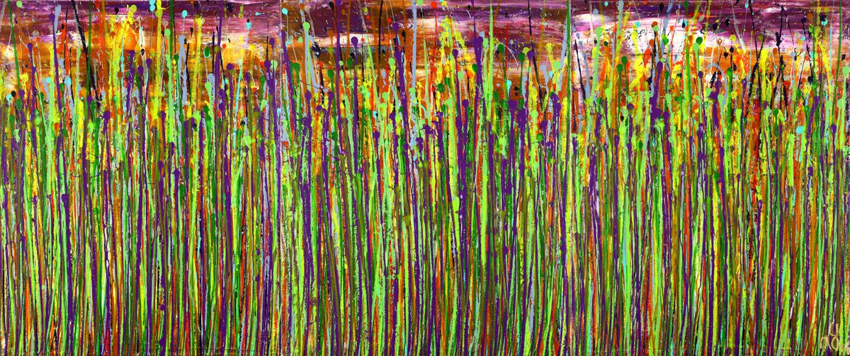 Drizzles Symphony 5 By Nestor Toro, 48 X 20, Artwork For Sale On Artfinder