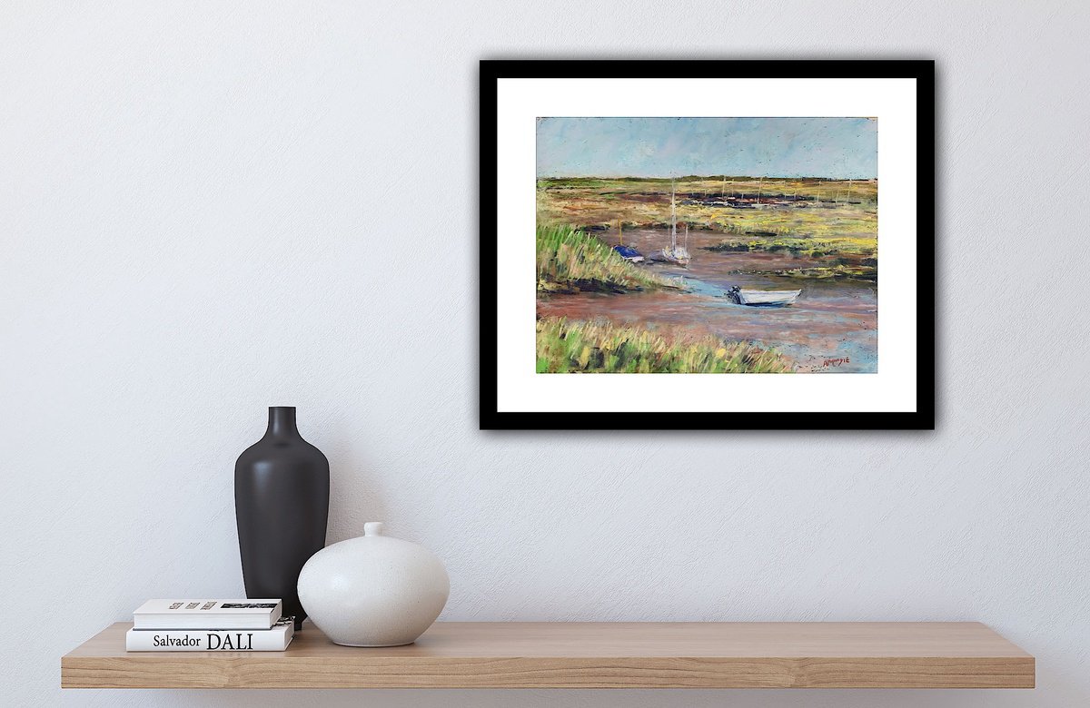 Boats at Brancaster Staithe by Andrew Moodie