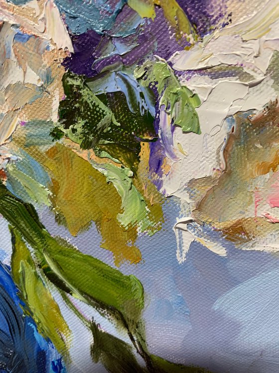 Cobalt Vase, Bouquet.