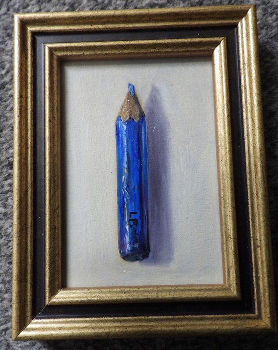 My Little Blue Pencil (framed)