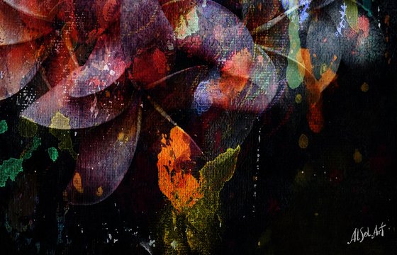 Abstract Plumeria Flowers