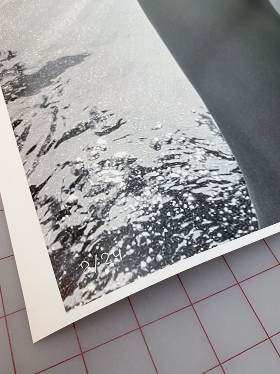 Sunbeams - underwater nude photograph - archival pigment 36x24"