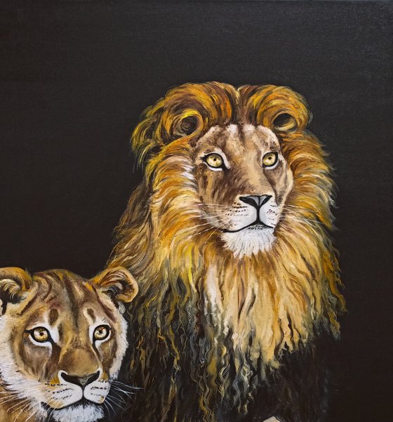 Pair of lions