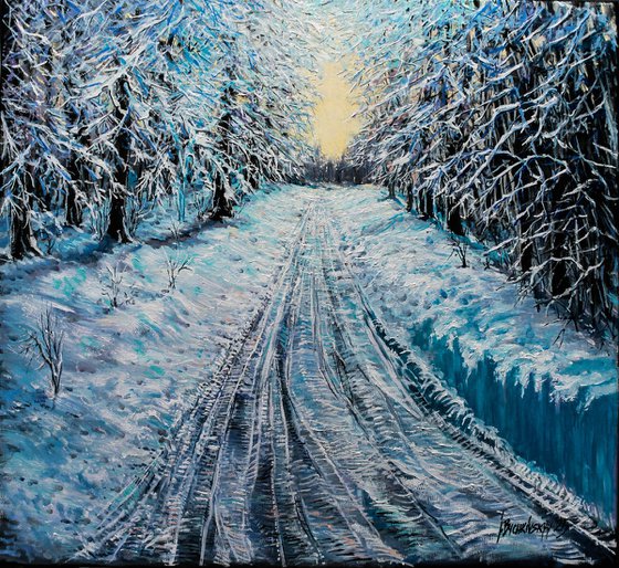 Frosty day before Christmas