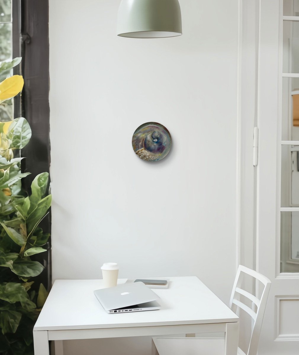 Impressionistic Landscape Oil Painting By Aisylu Burangulova, 8 X 8, Pearl 1, Original Artwork