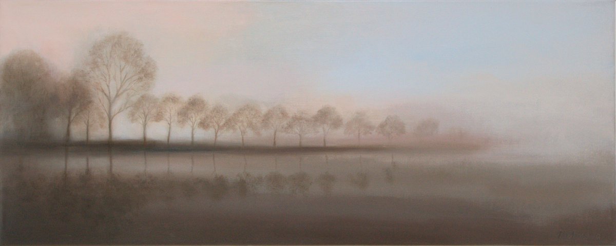 Line of Trees on the Labbe River by Renata Retrova