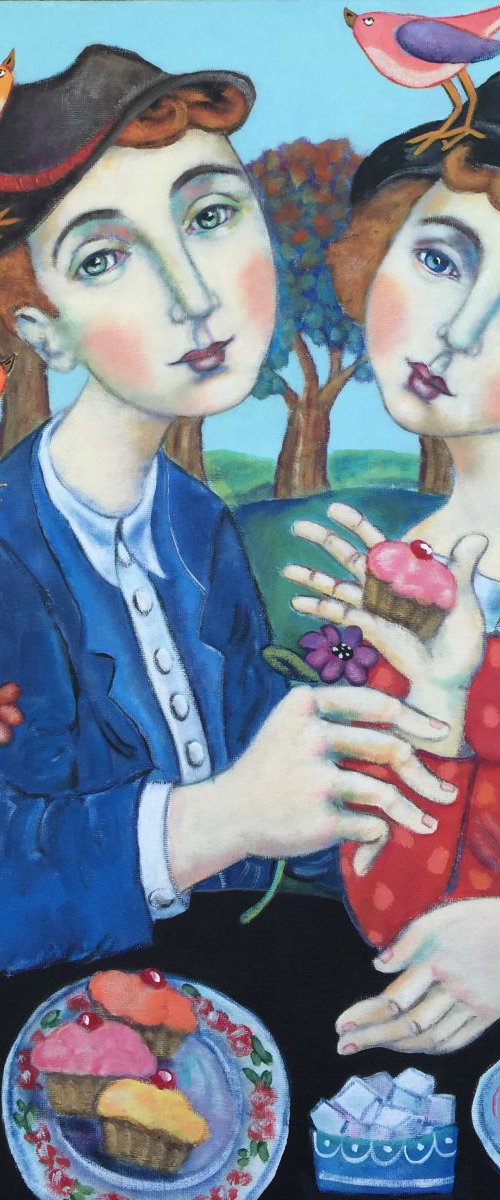 Les Gateaux, Sous les Arbes; l'Automne Commence by Holly Wojahn