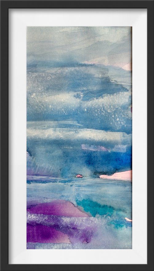 Winter Sea I Seascape I Abstract Landscape by Gesa Reuter