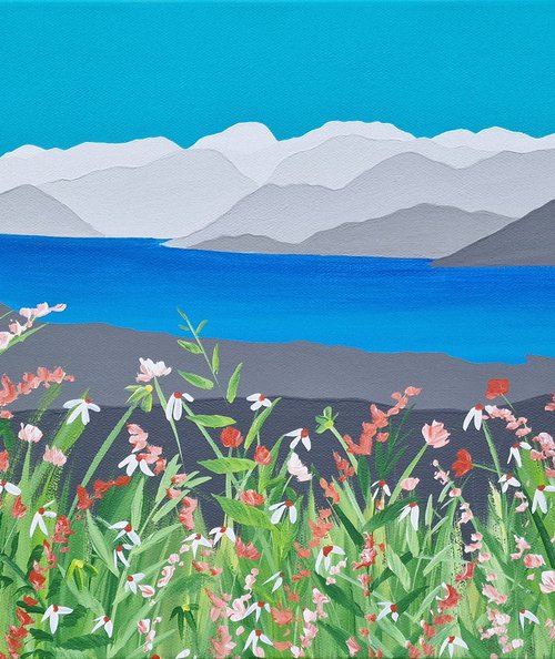 Bassenthwaite from Binsey, The Lake District by Sam Martin