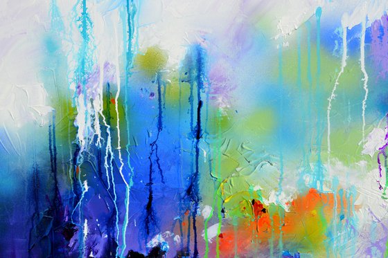 Fresh Moods 32, Large Gallery Quality Ready to HangAbstract Painting