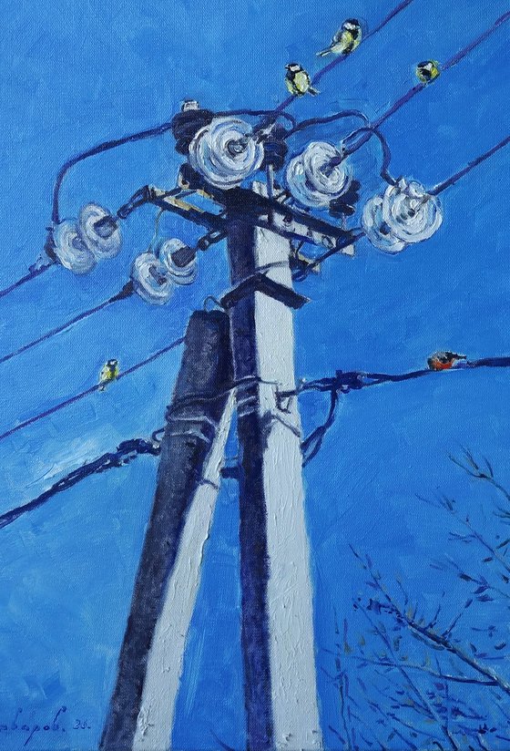 January Birds on Poles