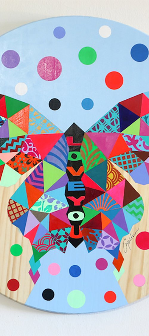 Lady – Original Painting on wood panel by Gardani Art