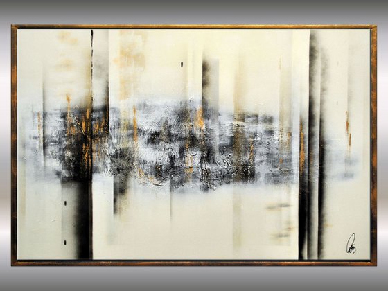 Cold Elegance  - Abstract Art - Acrylic Painting - Canvas Art - Framed Painting - Abstract Painting - Industrial Art