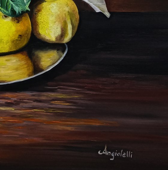 Still life with quinces
