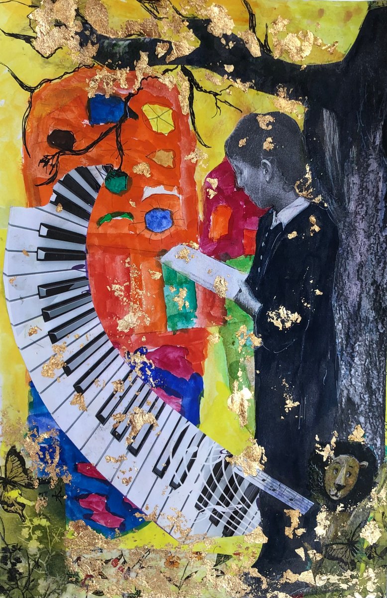 Portrait Collage By Snezana Djordjevic, 8 X 11", The Wizard Of Oz, Original Artwork