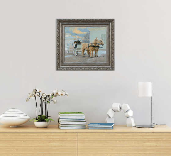 The cart with horses