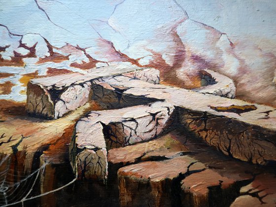 “The Exodus”Triptych on Wood
