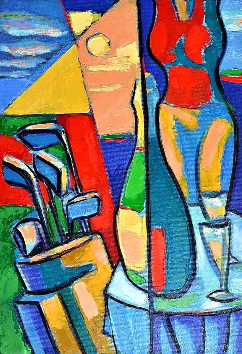 Expressive Oil Painting , Green Dream By Rumen Sazdov, 14 X 20, Artwork For Sale On Artfinder