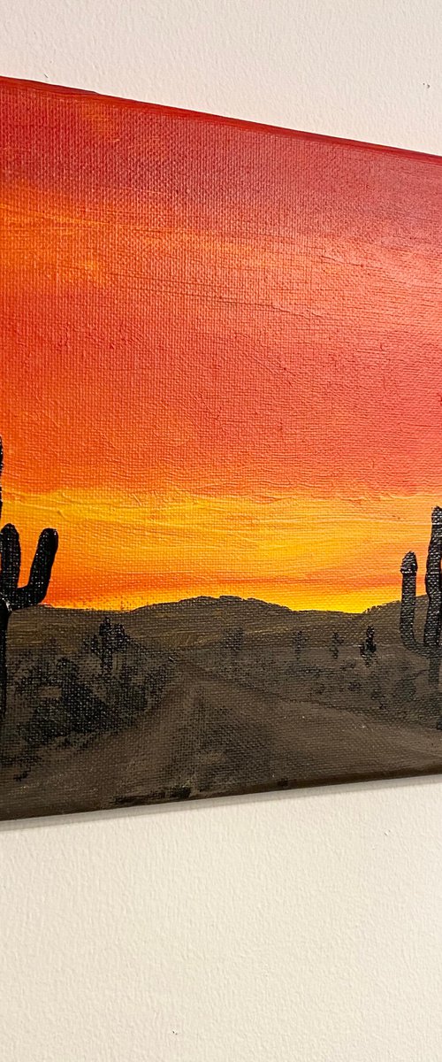 Sunset Arizona by Alan Horne Art Originals