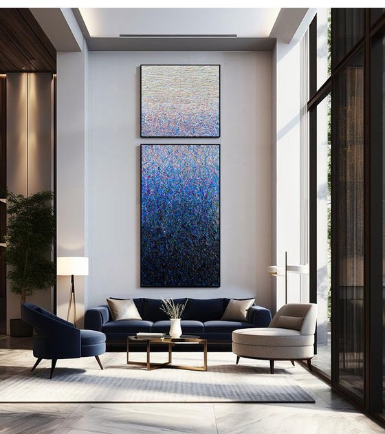 In search of silence- 3 (blue)