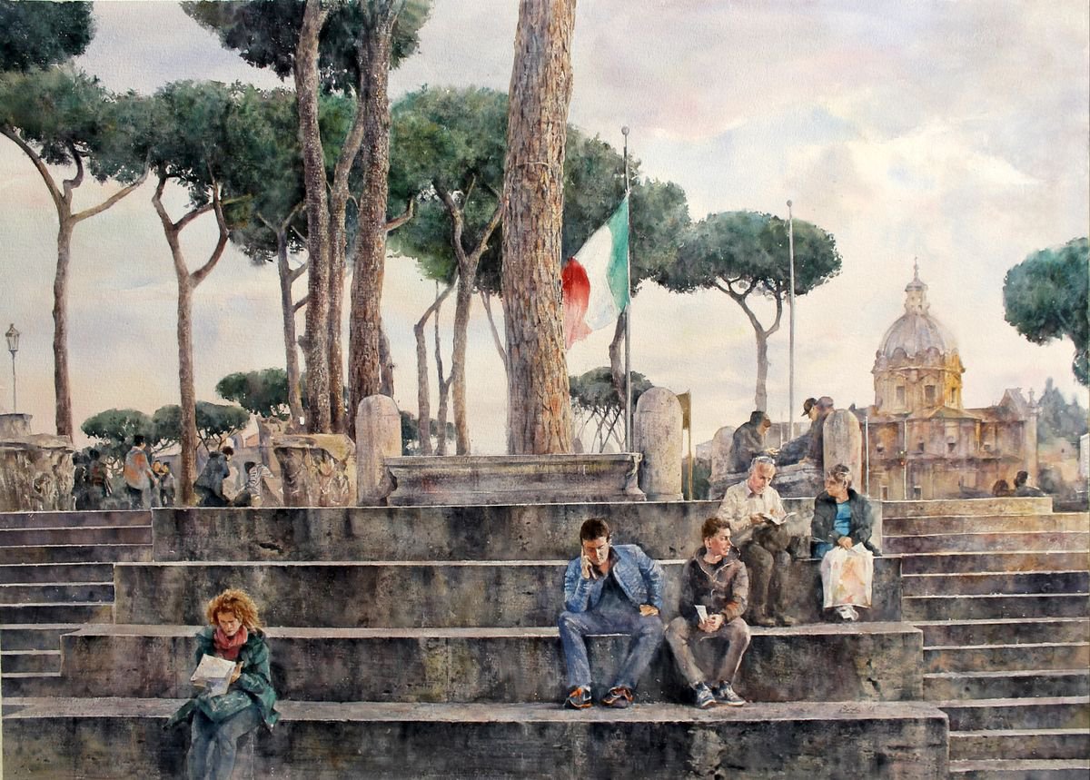 A Stop, Rome (71x52 cm) by Peto Poghosyan
