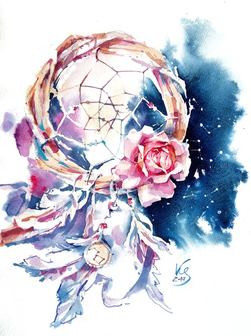 Original watercolor "Melody" by Ksenia Selianko