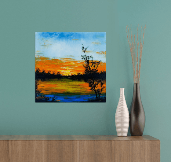 Sunset in the country