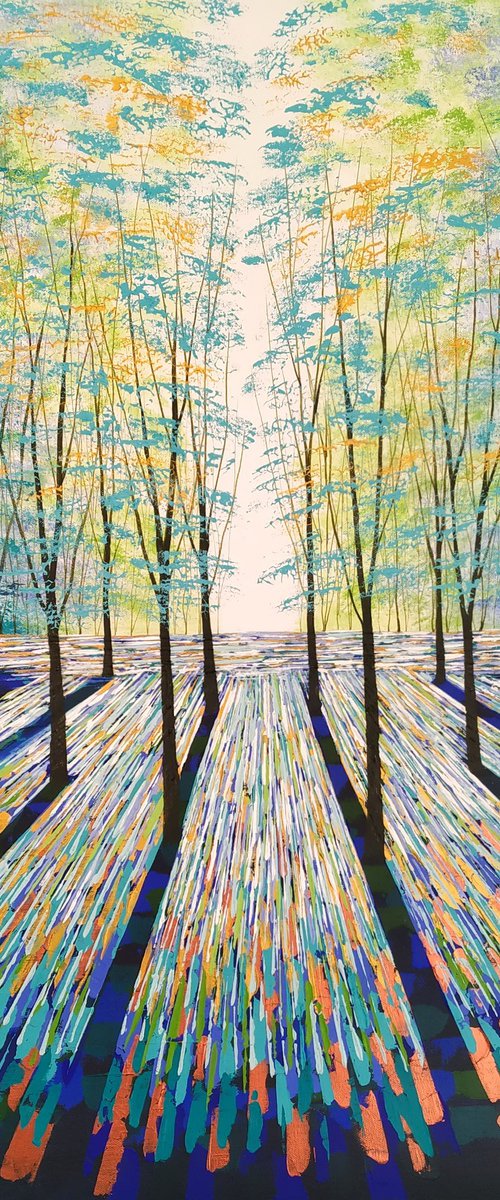 Sapphiregold Forest Impression by Amanda Horvath