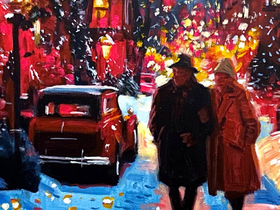 Warmth in a Snowy Night