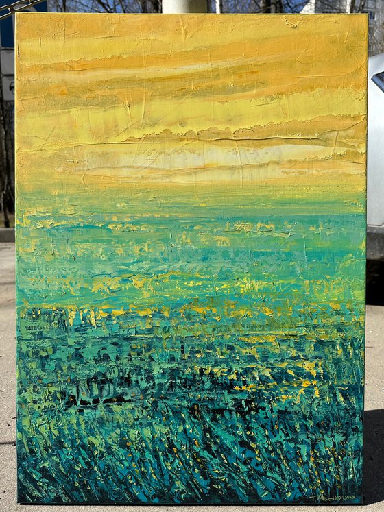 Field at Sunrise A23 50x70cm