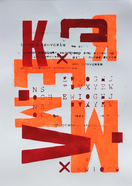 Neon Typography Orange #1