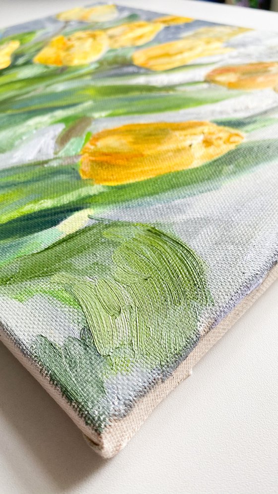 Yellow tulips