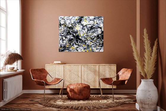 COMPOSITION 7474 abstract painting on canvas