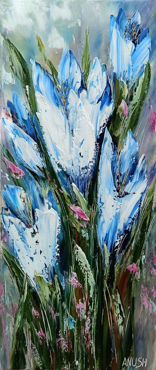 Blue flowers by Anush Emiryan